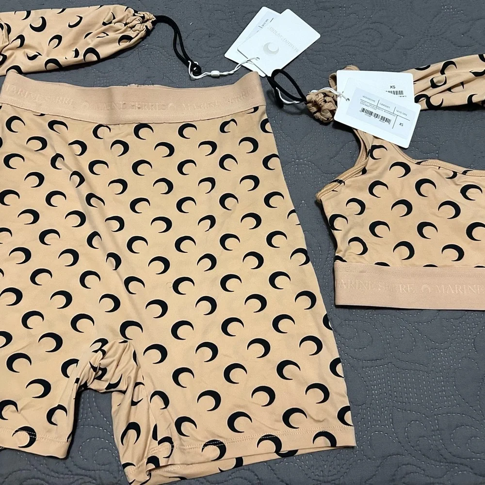 Marine Serre Tan and Black Crescent Moon, worn once - Picture 3 of 4